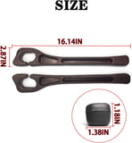 Darrahopens Auto Accessories > Auto Accessories Others > Automotive Decor Car Seat Crevice Fill Organizer 2 pcs - No Drop Seat Guard, General Automotive Seat Crevice Filler, Durable Non-Slip Material, Easy Installation in 10 Seconds, for Cars, Trucks & SUVs (Black)