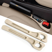 Darrahopens Auto Accessories > Auto Accessories Others > Automotive Decor Car Seat Crevice Fill Organizer 2 pcs - No Drop Seat Guard, General Automotive Seat Crevice Filler, Durable Non-Slip Material, Easy Installation in 10 Seconds, for Cars, Trucks & SUVs (Beige)