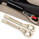 Darrahopens Auto Accessories > Auto Accessories Others > Automotive Decor Car Seat Crevice Fill Organizer 2 pcs - No Drop Seat Guard, General Automotive Seat Crevice Filler, Durable Non-Slip Material, Easy Installation in 10 Seconds, for Cars, Trucks & SUVs (Beige)