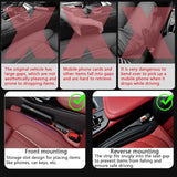 Darrahopens Auto Accessories > Auto Accessories Others > Automotive Decor Car Seat Crevice Fill Organizer 2 pcs - No Drop Seat Guard, Universal Car Seat Crevice Filler, Durable Non-Slip Material, Easy 10 Second Installation for Cars, Trucks & SUVs (Red)
