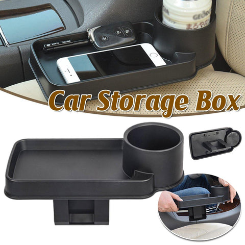 Darrahopens Auto Accessories > Auto Accessories Others > Automotive Decor Car Storage Box Clip In Cup Holder Multifunctional Vehicle Seat Side Organizer