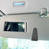 Darrahopens Auto Accessories > Auto Accessories Others > Automotive Decor Car sun visor glasses holder - magnetic leather sunglasses holder - car sun visor accessories - bill holder (black)