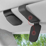 Darrahopens Auto Accessories > Auto Accessories Others > Automotive Decor Car sun visor glasses holder - magnetic leather sunglasses holder - car sun visor accessories - bill holder (black)