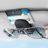 Darrahopens Auto Accessories > Auto Accessories Others > Automotive Decor Car sun visor glasses holder - magnetic leather sunglasses holder - car sun visor accessories - bill holder (black)