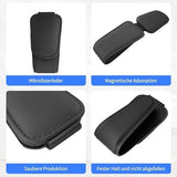 Darrahopens Auto Accessories > Auto Accessories Others > Automotive Decor Car sun visor glasses holder - magnetic leather sunglasses holder - car sun visor accessories - bill holder (black)