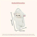 Darrahopens Auto Accessories > Auto Accessories Others > Automotive Decor Car Tissue Box Multifunctional Hanging Drawer Box Cartoon Plush Sheep Design