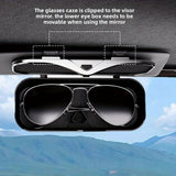Darrahopens Auto Accessories > Auto Accessories Others > Automotive Decor Car Travel Three-Piece Set: Push-Open Eyeglass Case, Universal Storage Case, and Secure Organizer—Complete On-the-Go Storage, Peace of Mind Every Journey（Black)）