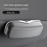 Darrahopens Auto Accessories > Auto Accessories Others > Automotive Decor Car Travel Three-Piece Set: Push-Open Eyeglass Case, Universal Storage Case, and Secure Organizer—Complete On-the-Go Storage, Peace of Mind Every Journey(Brown)