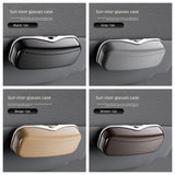 Darrahopens Auto Accessories > Auto Accessories Others > Automotive Decor Car Travel Three-Piece Set: Push-Open Eyeglass Case, Universal Storage Case, and Secure Organizer—Complete On-the-Go Storage, Peace of Mind Every Journey(Brown)