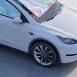 Darrahopens Auto Accessories > Auto Accessories Others > Automotive Decor Car windshield sun visor, 55.1 x 27.6 inches, foldable windshield sun visor, UV protection, heat insulation, titanium silver sun visor cover.