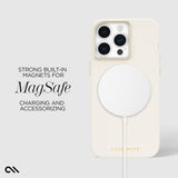 Darrahopens Auto Accessories > Auto Accessories Others > Automotive Decor Case-Mate Silicone MagSafe Case For iPhone 15 Pro Max - Beige