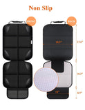 Darrahopens Auto Accessories > Auto Accessories Others > Automotive Decor Child Car Seat Protector, Durable 600D Fabric Waterproof Car Seat Cover with Thick Padded Non-Slip Backing, No Imprint (Black 1 Piece)