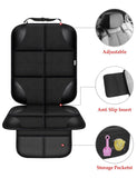 Darrahopens Auto Accessories > Auto Accessories Others > Automotive Decor Child Car Seat Protector, Durable 600D Fabric Waterproof Car Seat Cover with Thick Padded Non-Slip Backing, No Imprint (Black 1 Piece)