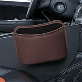 Darrahopens Auto Accessories > Auto Accessories Others > Automotive Decor Coffee Waterproof Leather Car Hanging Storage Organizer with Back Clip 20 x 14.5CM – Mutifunctional Car Trash Bin Cup Holder Phone Storage Pocket for Seat Back, Door & Center Console