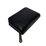 Darrahopens Auto Accessories > Auto Accessories Others > Automotive Decor Compact Zipper Organ Card Cover Holder Wallet ID Bag Short Coin Purse Pockets - Black