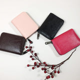 Darrahopens Auto Accessories > Auto Accessories Others > Automotive Decor Compact Zipper Organ Card Cover Holder Wallet ID Bag Short Coin Purse Pockets - Brown