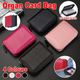 Darrahopens Auto Accessories > Auto Accessories Others > Automotive Decor Compact Zipper Organ Card Cover Holder Wallet ID Bag Short Coin Purse Pockets - Pink