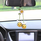 Darrahopens Auto Accessories > Auto Accessories Others > Automotive Decor Crochet Bee Car Rear View Mirror Holder, Cute Bumblebee Hanging Ornament, Gift for Bee Lovers, Crochet Lovely Bag Ornament, Automotive Interior Decorations