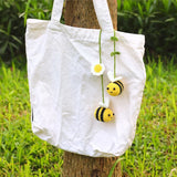 Darrahopens Auto Accessories > Auto Accessories Others > Automotive Decor Crochet Bee Car Rear View Mirror Holder, Cute Bumblebee Hanging Ornament, Gift for Bee Lovers, Crochet Lovely Bag Ornament, Automotive Interior Decorations