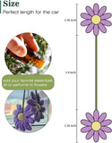 Darrahopens Auto Accessories > Auto Accessories Others > Automotive Decor Crochet Daisy Auto Parts Women Cute Rearview Mirror Charm Crafted Daisy Flower Gift Crochet Lovers Car Decoration Car Interior Aesthetics (Purple)