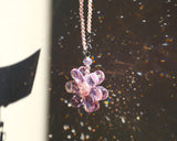 Darrahopens Auto Accessories > Auto Accessories Others > Automotive Decor Crystal Flower Car Rear View Mirror Pendant - Pink Crystal Beads Charm Decor for Women Interior