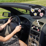 Darrahopens Auto Accessories > Auto Accessories Others > Automotive Decor Cute Car Air Freshener Vent Clamp 6 Pcs, Flower Vent Clamp Pink Auto Accessories Interior Aesthetics Ladies Car Air Conditioner Vent Decoration
