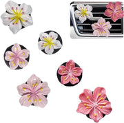 Darrahopens Auto Accessories > Auto Accessories Others > Automotive Decor Cute Car Air Freshener Vent Clamp 6 Pcs, Flower Vent Clamp Pink Auto Accessories Interior Aesthetics Ladies Car Air Conditioner Vent Decoration