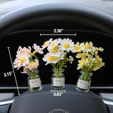 Darrahopens Auto Accessories > Auto Accessories Others > Automotive Decor Daisy Car Dashboard Decorations: Cute Aesthetic Interior Accessories for Australian Women’s Cars