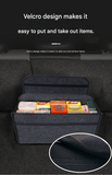 Darrahopens Auto Accessories > Auto Accessories Others > Automotive Decor Dark gray Foldable Car Trunk Organizer - Durable Felt Storage Box with Magic Tape Closure, Portable Handle, Scratch Resistant, Space Saving Design for SUV, Sedan, Hatchback