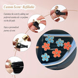 Darrahopens Auto Accessories > Auto Accessories Others > Automotive Decor Flower Car Accessories,6pcs Daisy Car Air Freshener Vent Clips,3.3cm/3cm Blue Orange Flowers Decor,Refillable Diffusers for Women