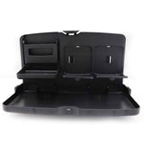 Darrahopens Auto Accessories > Auto Accessories Others > Automotive Decor Foldable Back Seat Tray Table Multifunctional Car Organizer with Drink and Laptop Holder