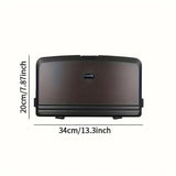 Darrahopens Auto Accessories > Auto Accessories Others > Automotive Decor Foldable Back Seat Tray Table Multifunctional Car Organizer with Drink and Laptop Holder
