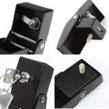 Darrahopens Auto Accessories > Auto Accessories Others > Automotive Decor For  Hood Latches Catch Kit with Lock for Jeep  JK JKU JL JLU Gladiator JT 2007-2023 Present Chrome Exterior Accessories 2pcs