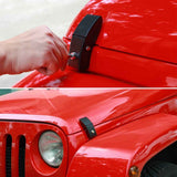 Darrahopens Auto Accessories > Auto Accessories Others > Automotive Decor For  Hood Latches Catch Kit with Lock for Jeep  JK JKU JL JLU Gladiator JT 2007-2023 Present Chrome Exterior Accessories 2pcs