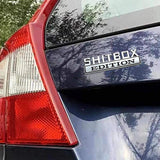 Darrahopens Auto Accessories > Auto Accessories Others > Automotive Decor Funny Car Emblem Badge Sticker 8x3cm Metal Self-Adhesive for Rear Boot or Window