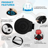 Darrahopens Auto Accessories > Auto Accessories Others > Automotive Decor Grey 360° Swivel Car Seat Cushion – Portable Rotating Transfer Aid for Elderly, Pregnant Women & Mobility Support
