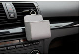 Darrahopens Auto Accessories > Auto Accessories Others > Automotive Decor Grey Leather Car Air Vent Storage Bag - Multi-Purpose Phone Holder & Organiser Pouch for Sunglasses, Keys, Cards - Universal Fit, Easy Install, Compact Design for Dashboard Tidy