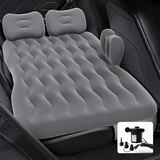 Darrahopens Auto Accessories > Auto Accessories Others > Automotive Decor Grey Multi-Chamber Car Inflatable Air Mattress with Electric Pump & Pillows for Universal Backseat Sleeping and Camping(174 x 68 CM)