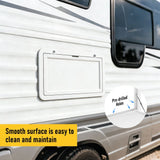 Darrahopens Auto Accessories > Auto Accessories Others > Automotive Decor Heavy Duty Folding Caravan Table 800 x 450mm – Full Metal Frame, Lockable, 50kg Max Capacity, White In Australia - Darrahopens