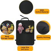 Darrahopens Auto Accessories > Auto Accessories Others > Automotive Decor Kicking Mat with Organizer - 2 Pack Rear Seat Protector Seat Cover for your car, SUV, minivan or truck seat - Vehicle Rear Seat Child Safety Accessory - GM Interior Protector