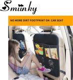 Darrahopens Auto Accessories > Auto Accessories Others > Automotive Decor Kicking Mat with Organizer - 2 Pack Rear Seat Protector Seat Cover for your car, SUV, minivan or truck seat - Vehicle Rear Seat Child Safety Accessory - GM Interior Protector