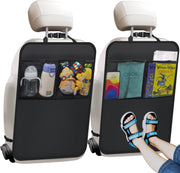 Darrahopens Auto Accessories > Auto Accessories Others > Automotive Decor Kicking Mat with Organizer - 2 Pack Rear Seat Protector Seat Cover for your car, SUV, minivan or truck seat - Vehicle Rear Seat Child Safety Accessory - GM Interior Protector