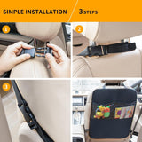 Darrahopens Auto Accessories > Auto Accessories Others > Automotive Decor Kicking Mat with Organizer - 2 Pack Rear Seat Protector Seat Cover for your car, SUV, minivan or truck seat - Vehicle Rear Seat Child Safety Accessory - GM Interior Protector