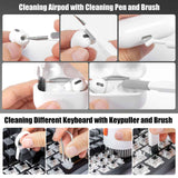 Darrahopens Auto Accessories > Auto Accessories Others > Automotive Decor Laptop Phone Screen Cleaner Kit, Computer Keyboard Brush Cleaning Spray for20-in-1 Electronic Device Clean Tool for Camera PC Monitor Earbud TV Tablet Car Screens, white