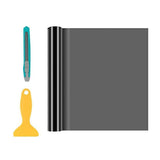 Darrahopens Auto Accessories > Auto Accessories Others > Automotive Decor Light Smoke Black 2mx30cm Car Headlight Tint Wrap Tail Fog Light Vinyl Wrap Kit