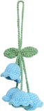 Darrahopens Auto Accessories > Auto Accessories Others > Automotive Decor Lily Flower Hand Knitted Car Mirror Suspension Accessories, Rearview Mirror Accessories Car Decoration for Men and Women（Blue）
