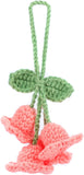 Darrahopens Auto Accessories > Auto Accessories Others > Automotive Decor Lily Flower Hand Knitted Car Mirror Suspension Accessories, Rearview Mirror Accessories Car Decoration for Men and Women（Pink）