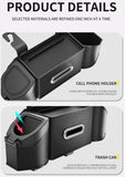 Darrahopens Auto Accessories > Auto Accessories Others > Automotive Decor Middle Black Multifunctional Car Seat Back Storage Boxand Trash Can – PVC Leather Vehicle Hanging Organizer with Tissue Box Holder, Cup Holder, Phone Stand and Dual Hooks for Tidy Daily Commuting & Road Trip In Australia - Darrahopens