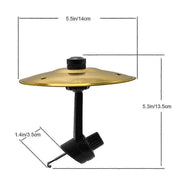 Darrahopens Auto Accessories > Auto Accessories Others > Automotive Decor Mini Drums Crash Cymbal for Car Valve, Compact Mini Drums for Car Valve, Easy Installation Robust, for All Types of Cars Glow