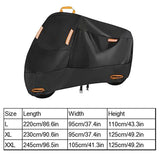 Darrahopens Auto Accessories > Auto Accessories Others > Automotive Decor Motorcycle Cover Universal Waterproof Dustproof Bike Cover Outdoor Protection - L